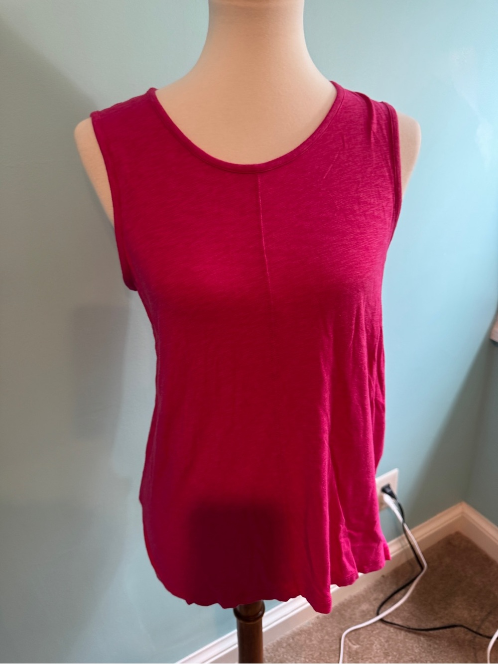 St. Tropez Bright Fuchsia Sleeveless Tank Top